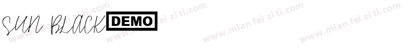 SUN BLACK字体转换
